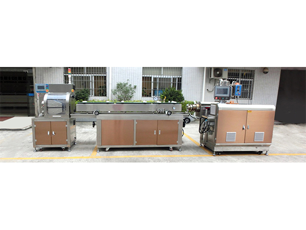 High temperature and fluorine plastics precision extrusion line